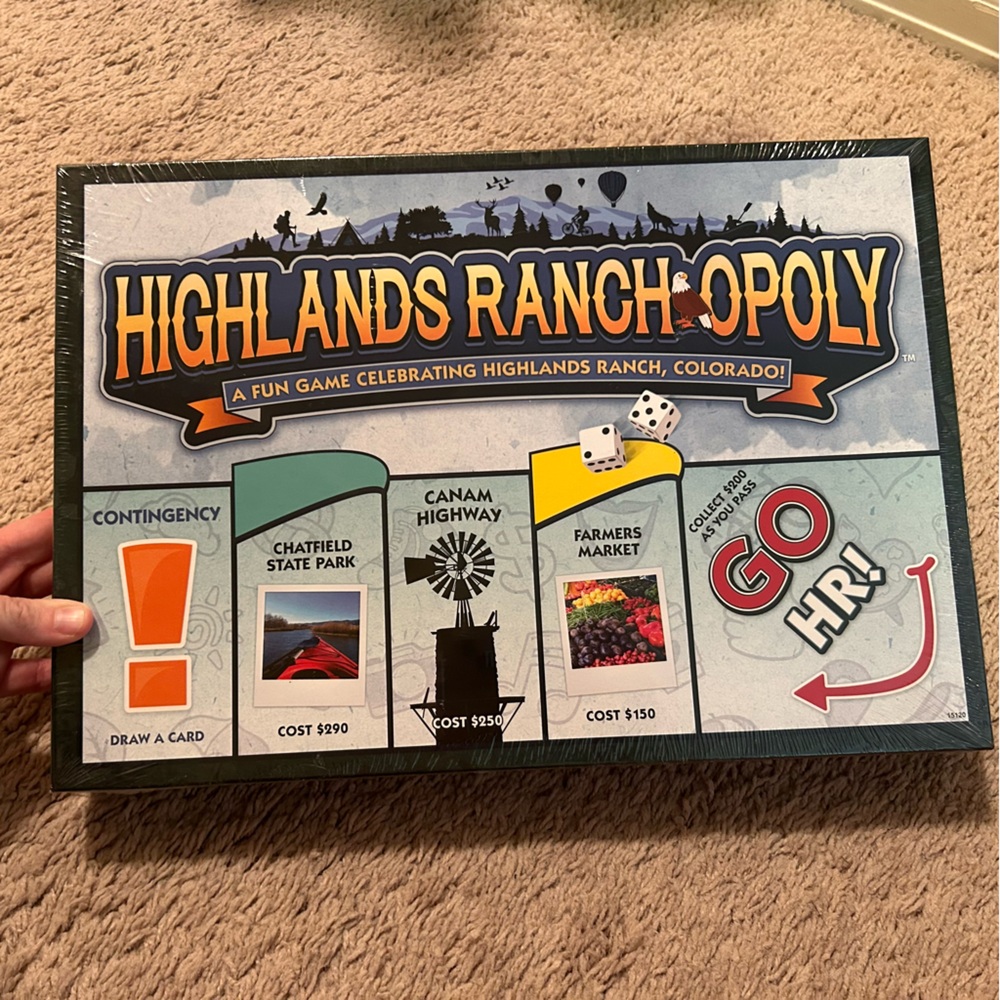 NEW Highlands Rancholopy Monopoly Colorado Board Game Traditions Highlands Ranch